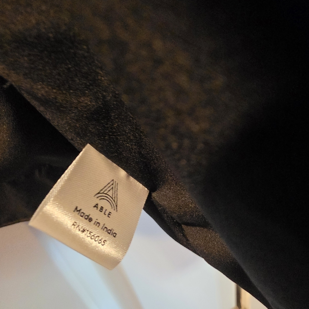 Able Maha Black Leather Jacket 2X - Picture 6 of 15